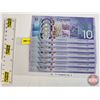 Image 1 : Canada $10 Bills (7 Consecutive) : Wilkins/\Poloz #CDA6203743-749