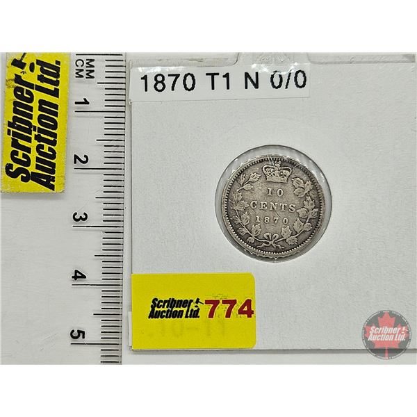 Canada Ten Cent 1870 (Consignor Tag : T1 N 0/0)