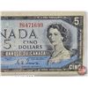 Image 2 : Canada $5 Bill 1954DF "Devil's Face" : Coyne/Towers #BC6471699