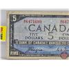 Image 3 : Canada $5 Bill 1954DF "Devil's Face" : Coyne/Towers #BC6471699