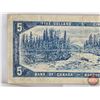Image 6 : Canada $5 Bill 1954DF "Devil's Face" : Coyne/Towers #BC6471699