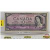Image 1 : Canada $10 Bill 1954DF "Devil's Face" : Coyne/Towers #CD8884199