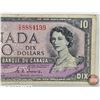 Image 2 : Canada $10 Bill 1954DF "Devil's Face" : Coyne/Towers #CD8884199