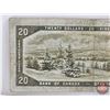 Image 5 : Canada $20 Bill 1954DF "Devil's Face" : Coyne/Towers #AE0325811