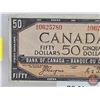 Image 3 : Canada $50 Bill 1954DF "Devil's Face" : Coyne/Towers #AH0625780