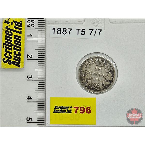 Canada Ten Cent 1887 (Consignor Tag : T5 7/7)