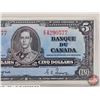 Image 3 : Bank of Canada $5 Bill 1937 : Coyne/Towers #ESW4290577