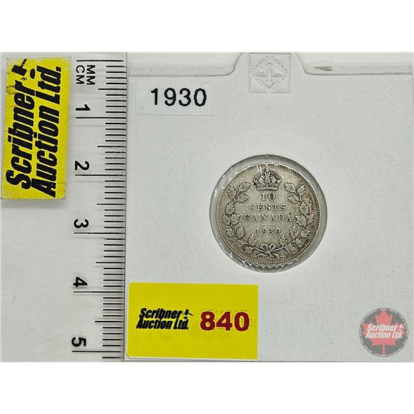 Canada Ten Cent 1930