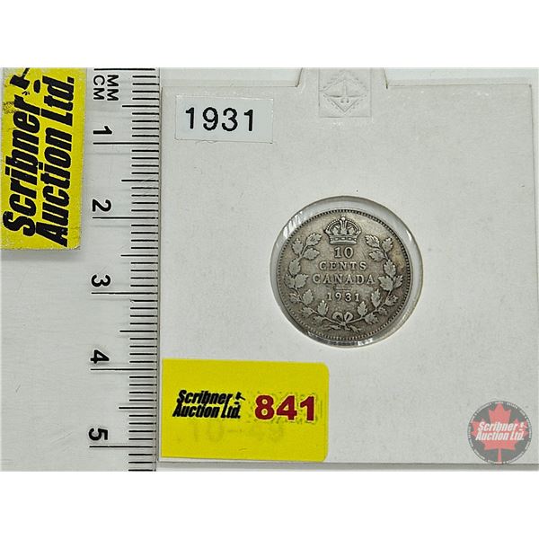 Canada Ten Cent 1931