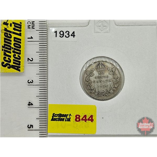 Canada Ten Cent 1934