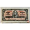Image 2 : Bank of Canada $2 Bill 1937 (2 Consecutive) : Gordon/Towers #MB6989202-203
