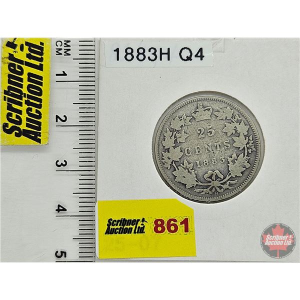 Canada Twenty Five Cent 1883H (Consignor Tag: Q4)