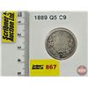 Image 1 : Canada Twenty Five Cent 1889 (Consignor Tag: Q5 C9)