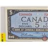 Image 2 : Canada $5 Bill 1954 : Beattie/Rasminsky #WS2698058