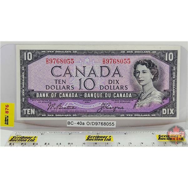 Canada $10 Bill 1954 : Beattie/Coyne #OD9768055