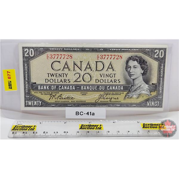 Canada $20 Bill 1954 : Beattie/Coyne #EE3777728