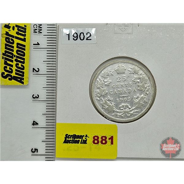 Canada Twenty Five Cent 1902