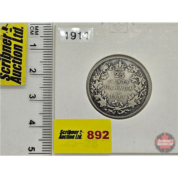 Canada Twenty Five Cent 1911