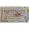 Image 3 : Canada $2 Bills 1986 (2 Consecutive) : Thiessen/Crow EGP1063684-685