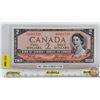 Image 1 : Canada $2 Bill 1954DF "Devil's Face" : Beattie/Coyne #HB6411728