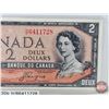 Image 2 : Canada $2 Bill 1954DF "Devil's Face" : Beattie/Coyne #HB6411728