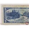 Image 5 : Canada $5 Bill 1954DF "Devil's Face" : Beattie/Coyne #GC0125637