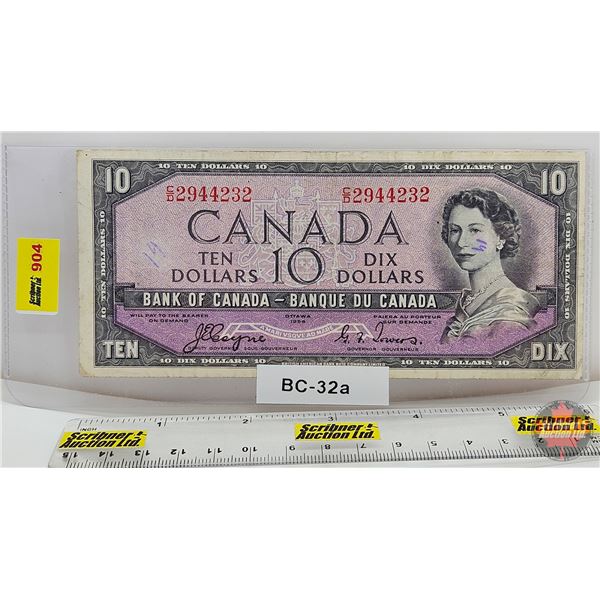 Canada $10 Bill 1954DF "Devil's Face" : Coyne/Towers #CD2944232