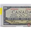 Image 3 : Canada $20 Bill 1954DF "Devil's Face" : Beattie/Coyne #BE8769293