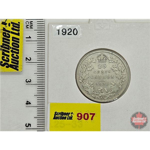 Canada Twenty Five Cent 1920