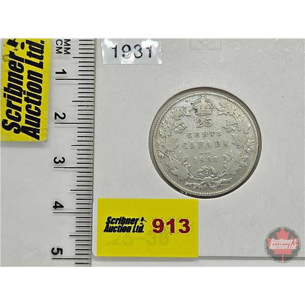 Canada Twenty Five Cent 1931