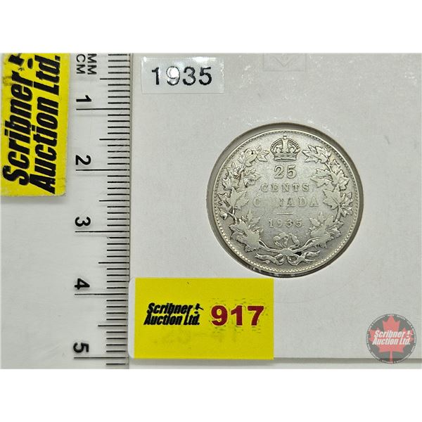Canada Twenty Five Cent 1935