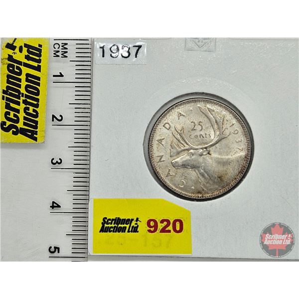 Canada Twenty Five Cent 1937