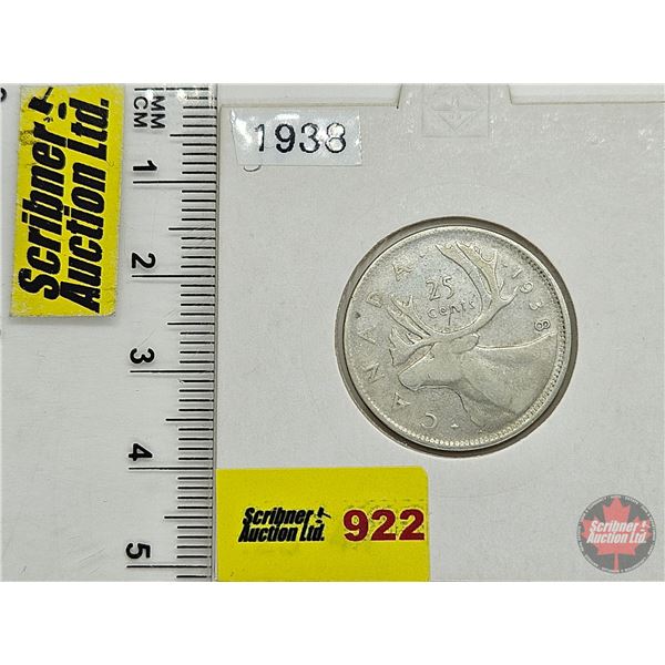 Canada Twenty Five Cent 1938