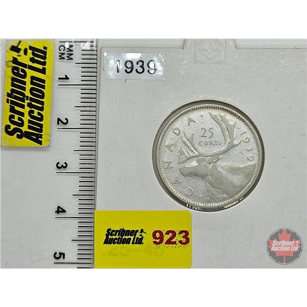 Canada Twenty Five Cent 1939