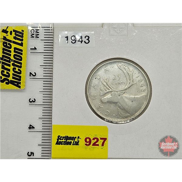 Canada Twenty Five Cent 1943
