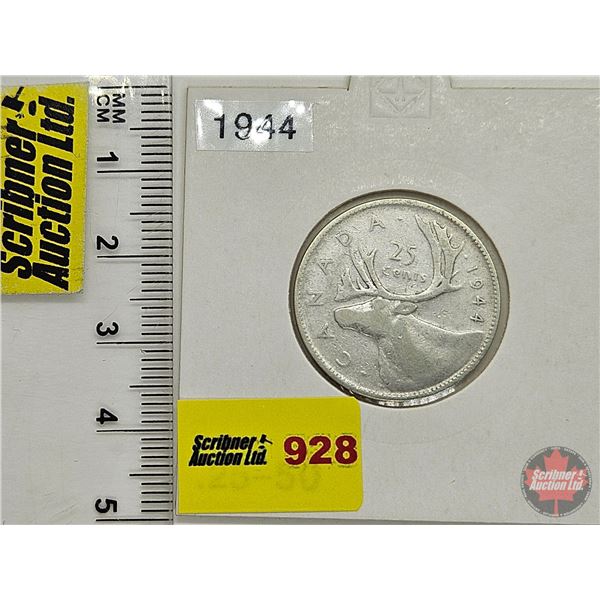 Canada Twenty Five Cent 1944