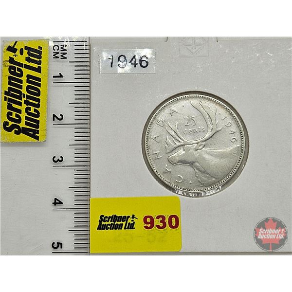 Canada Twenty Five Cent 1946