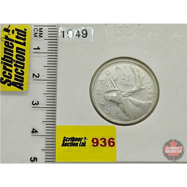 Canada Twenty Five Cent 1949