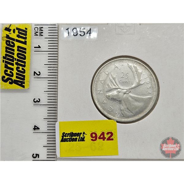 Canada Twenty Five Cent 1954