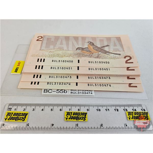 Canada $2 Bills 1986 (25 Consecutive) : Thiessen/Crow #BUL3103450-474