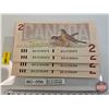 Image 2 : Canada $2 Bills 1986 (25 Consecutive) : Thiessen/Crow #BUL3103475-499