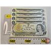 Image 1 : Canada $1 Bills 1973 (21 Consecutive) : Crow/Bouey #AMS5300377-397