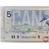 Image 4 : Canada $5 Bill 1986 "X" Replacement : Crow/Bouey #ENX0671196