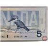 Image 5 : Canada $5 Bill 1986 "X" Replacement : Crow/Bouey #ENX0671196