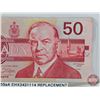 Image 3 : Canada $50 Bill 1988 "X" Replacement : Thiessen/Crow #EHX3431114