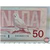 Image 5 : Canada $50 Bill 1988 "X" Replacement : Thiessen/Crow #EHX3431114
