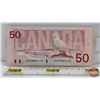 Image 6 : Canada $50 Bill 1988 "X" Replacement : Thiessen/Crow #EHX3431114