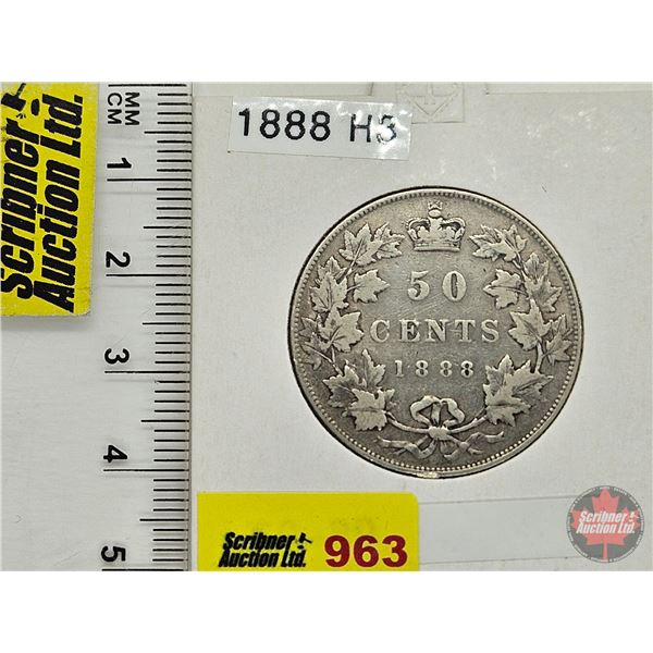 Canada Fifty Cent 1888 (Consignor Tag: H3)