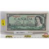 Image 1 : Canada $1 Bill 1954 *Replacement (No FPN) : Beattie/Rasminsky # *BM0419676