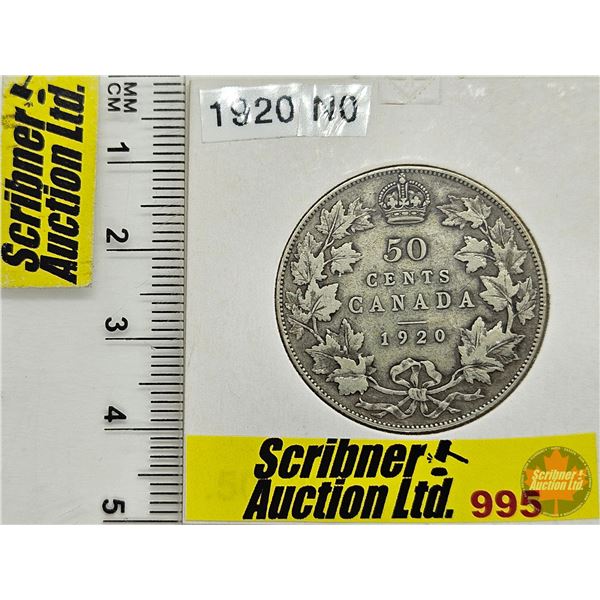 Canada Fifty Cent 1920 (Consignor Tag: N0)